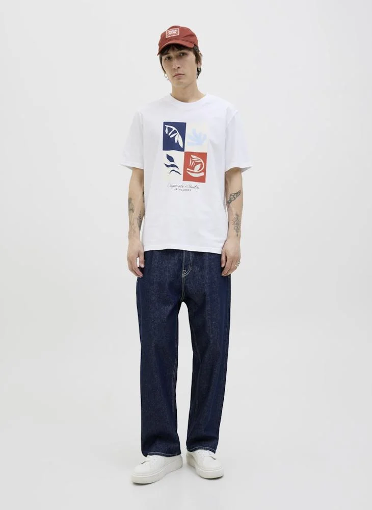 JACK & JONES Jorcanggu Front Branding T-Shirt