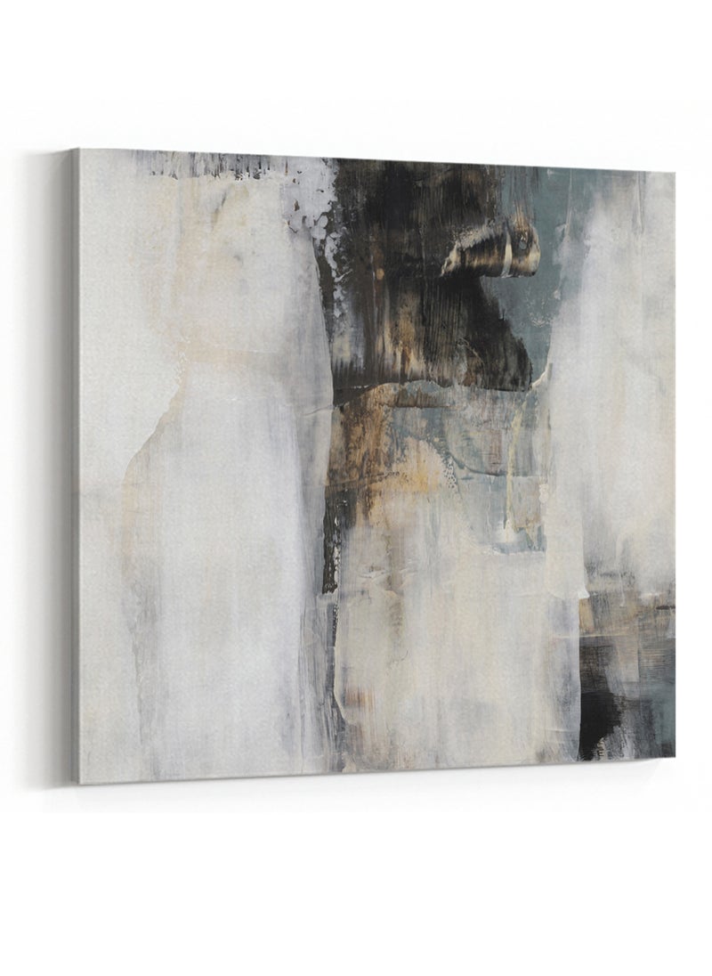 LOWHA - Square Canvas Wall Art Stretched Over Wooden Frame with Artistic Painting - Image 1
