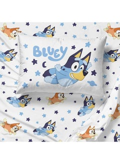 Jay Franco Bluey & Bingo Toddler Comforter Set - 4 Piece Bed Set Includes Sheet Set & Pillow Covers - Super Soft Clouds & Stars Kids Bedding - pzsku/ZAC551648E8A302422B8EZ/45/_/1738048035/2a79f652-05a8-41a0-a4f8-b3b929e7f08d