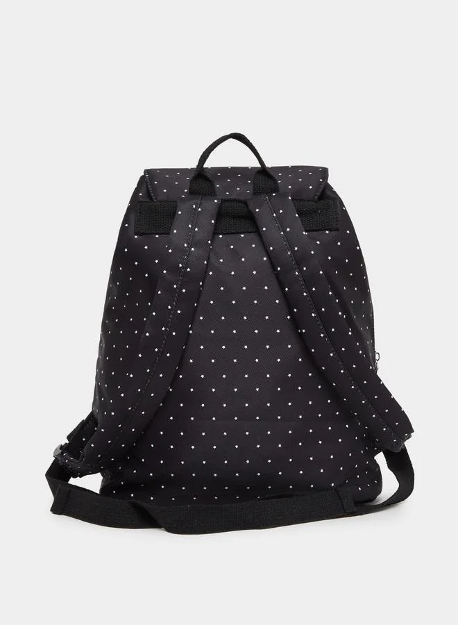 Styli  Star Print Backpack with Pockets  | Best Price UAE