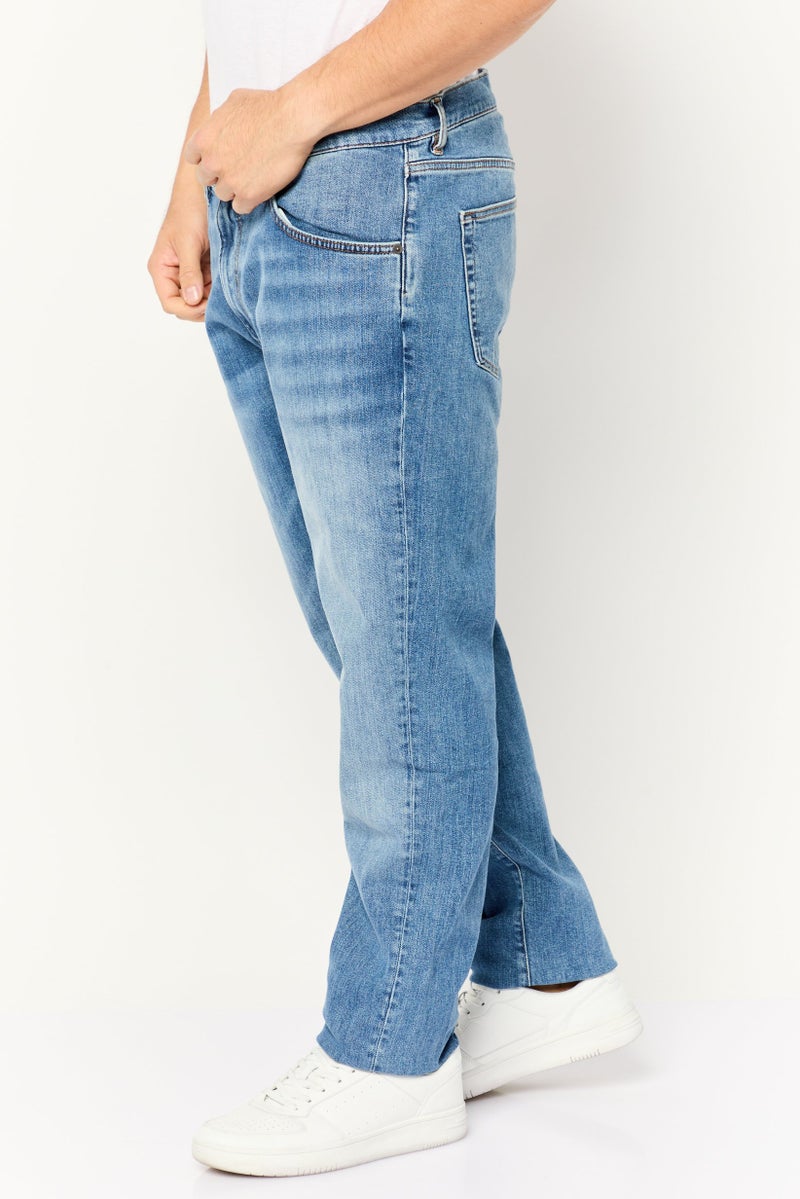 GANT Men Slim Fit Washed Stretchable Denim Jeans, Washed Blue - Image 3