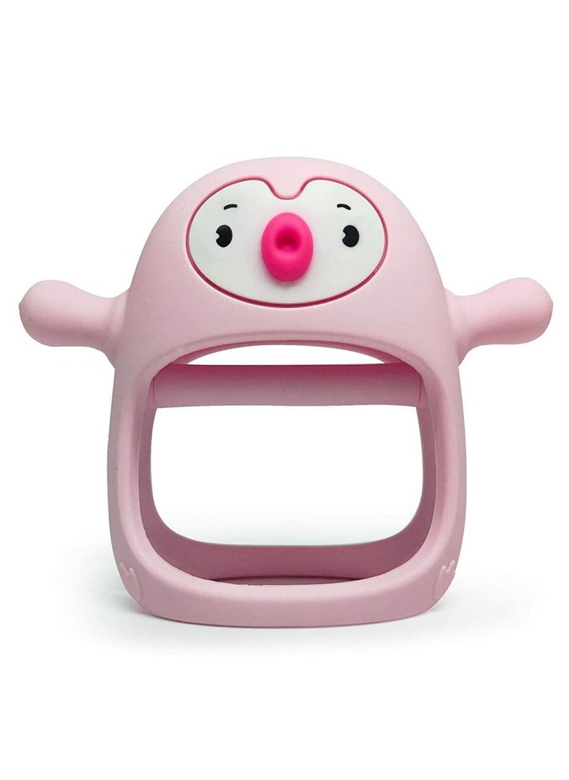 Generic Silicone Baby Teething Toy, Never Drop Silicone Baby Mitten Teether for Soothing Teething Pain Relief  - Image 1