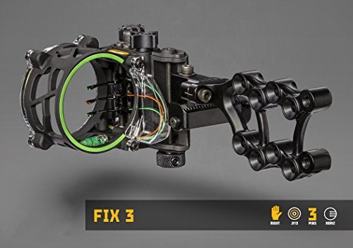 Trophy Ridge Fix Archery Bow Sight, Right Hand, 3-Pin 0.019 - Image 2