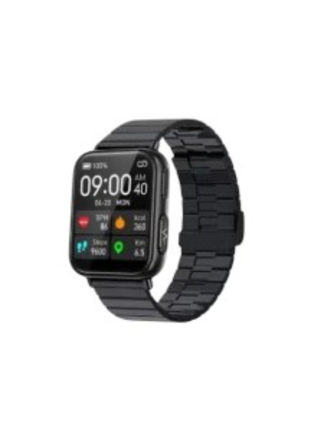 Accurate Blood Sugar Monitoring Smart Watch for Men & Women, ECG + PPG Heart Rate, Blood Oxygen, Fitness Tracker (Steel Strap with 1 Extra Strap)