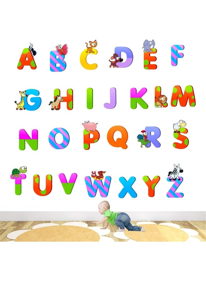 StickMe 'Alphabets - Baby - Kids - Learning Education Nursery Pre School Kinder Garden Wall Sticker' - Image 2