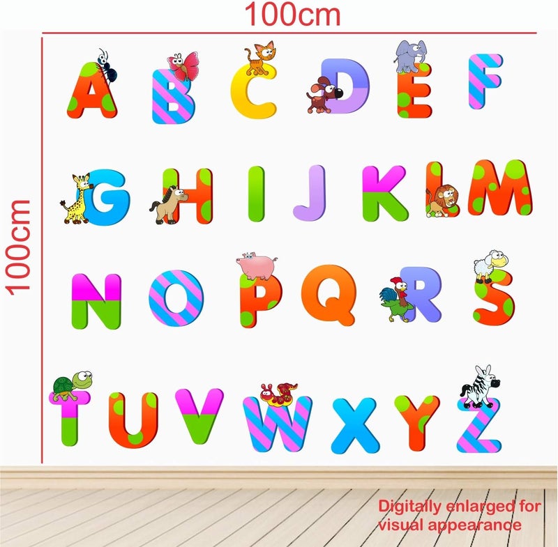 StickMe 'Alphabets - Baby - Kids - Learning Education Nursery Pre School Kinder Garden Wall Sticker' - Image 3