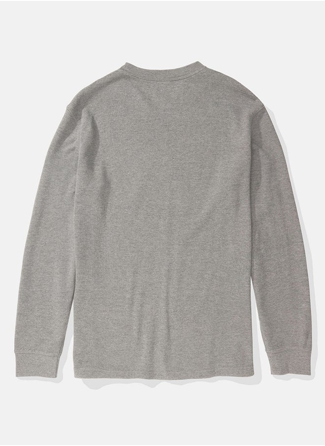 American Eagle - AE Long-Sleeve Thermal T-Shirt - Image 1