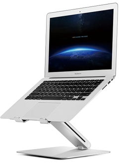 إيروريكس حامل كمبيوتر محمول من الألومنيوم Ap 2V بارتفاع قابل للتعديل وتصميم مريح لأجهزة الكمبيوتر المحمولة مقاس 11 بوصة و17 بوصة، حامل كمبيوتر محمول محمول من الألومنيوم باللون الفضي  - Image 3