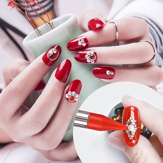 URBAN BOX 8Pcs DoubleEnded Diamond Paintings Pens Nail Rhinestone Picker Dotting Pen Wax Pencil Manicure Nail Art DIY Decoration Tool - Image 5