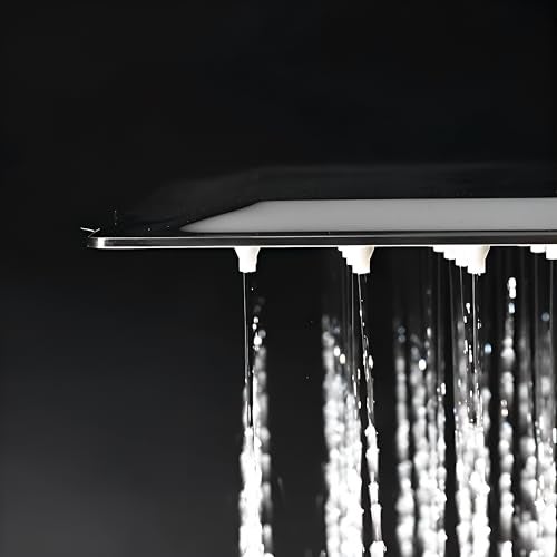 CARNIVAL Heavy Duty Ultra Slim Square Shaped 12x12 Inch Ceiling Shower Head For Bathroom | SS-304 Rainfall Overhead Shower | Adjustable Angles With Premuim Chrome Finish WIthout Arm (12x12) - Image 5
