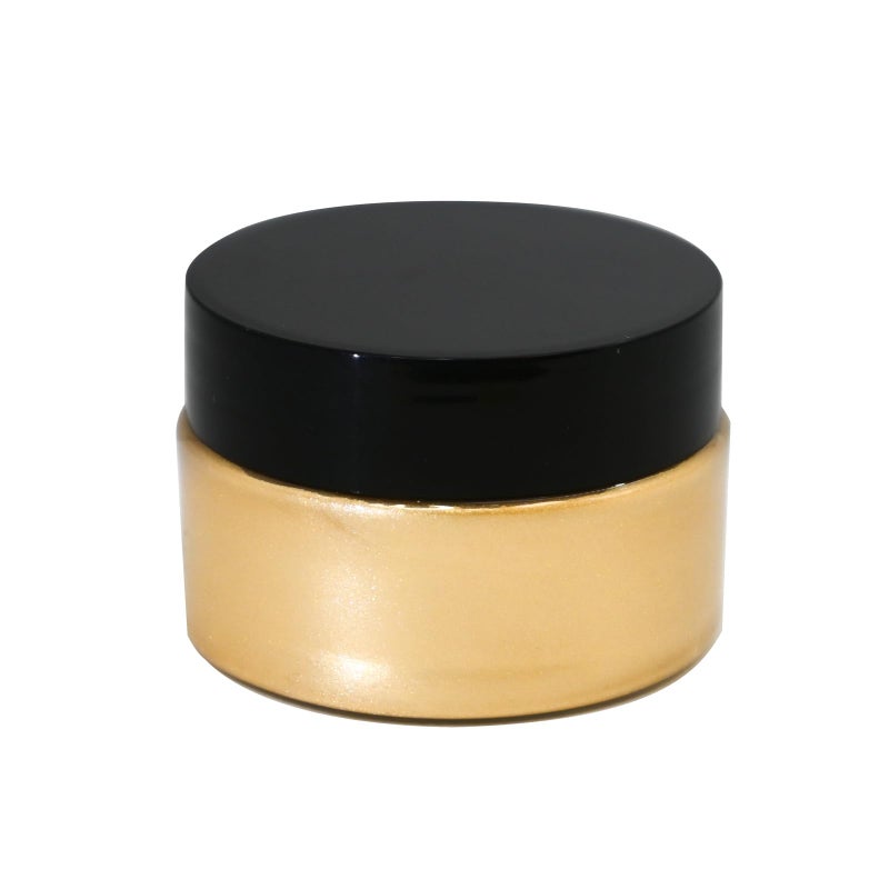 JAJADO Shimmer Metallic Acrylic Paint Chalk Paste 1.7oz/50ml, Ideal for Wood/T-Shirts/Glass/Stone, DIY Crafts Projects Glitter Pearlescent Golden Pigment Suitable for Beginners Artists (Light Gold) - Image 2