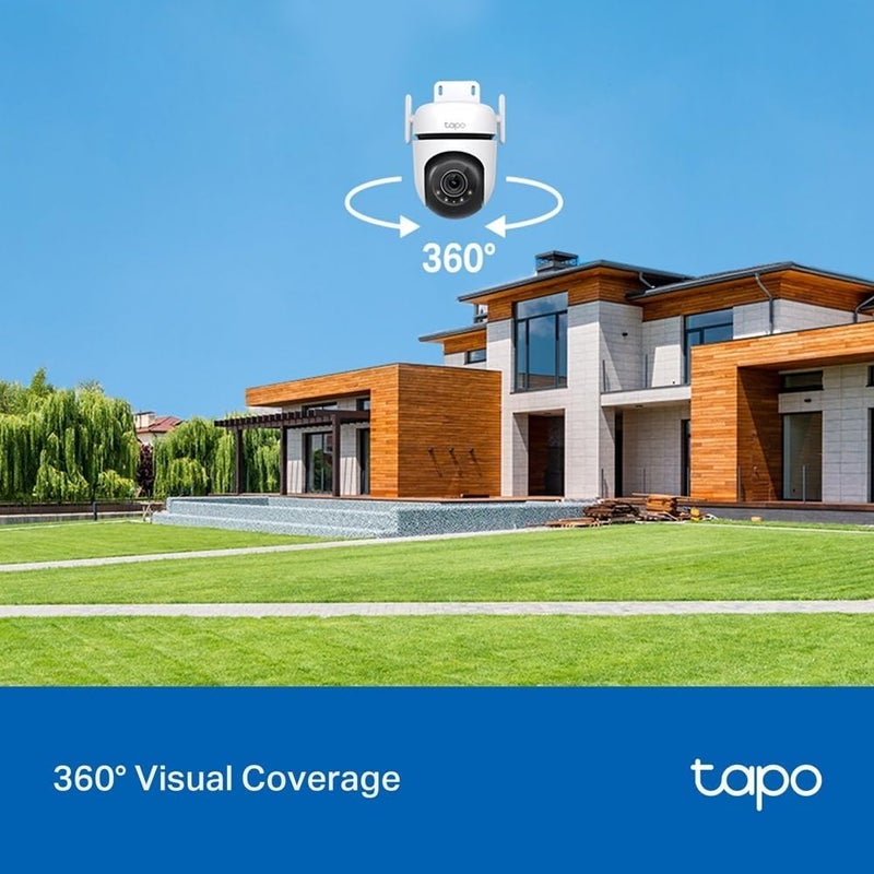 تابو كاميرا مراقبة خارجية من TP-Link Tapo PTZ 4MP C520WS بتقنية WiFi، دعم للرؤية الليلية بألوان واضحة، كشف عن الأشخاص وتتبع الحركة، مقاومة للماء (IP66)، وإمكانية تخصيص الإنذار الصوتي - Image 5