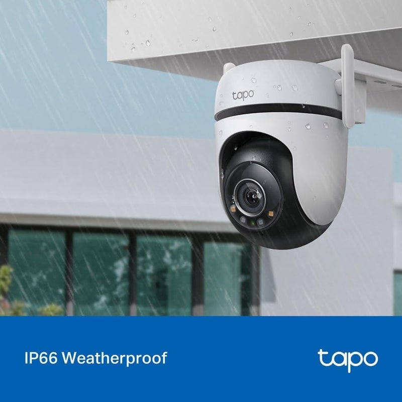 تابو كاميرا مراقبة خارجية من TP-Link Tapo PTZ 4MP C520WS بتقنية WiFi، دعم للرؤية الليلية بألوان واضحة، كشف عن الأشخاص وتتبع الحركة، مقاومة للماء (IP66)، وإمكانية تخصيص الإنذار الصوتي - Image 3