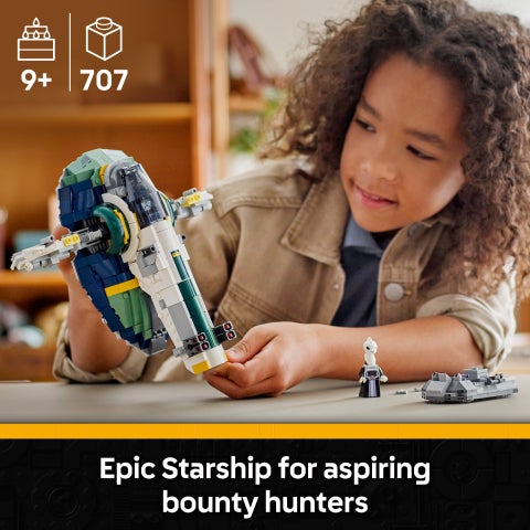 LEGO Star Wars Jango Fett’s Starship Building Toy Set 75433 (Age 9+, 707 Pieces) - Image 2