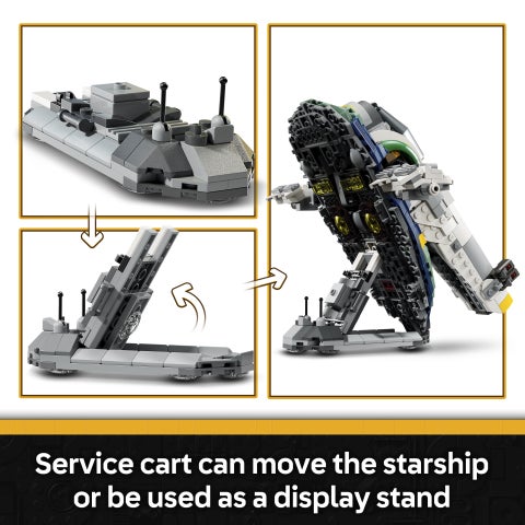 LEGO Star Wars Jango Fett’s Starship Building Toy Set 75433 (Age 9+, 707 Pieces) - Image 4