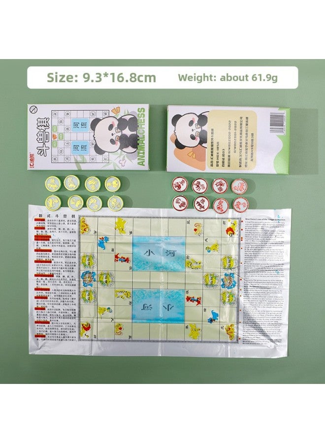 لعبة الشطرنج الباندا جوبانج، لعبة الطاولة الطائرة، لوحة قابلة للطي والحمل، ألعاب ذكاء تفاعلية مناسبة للطلاب والآباء والأطفال