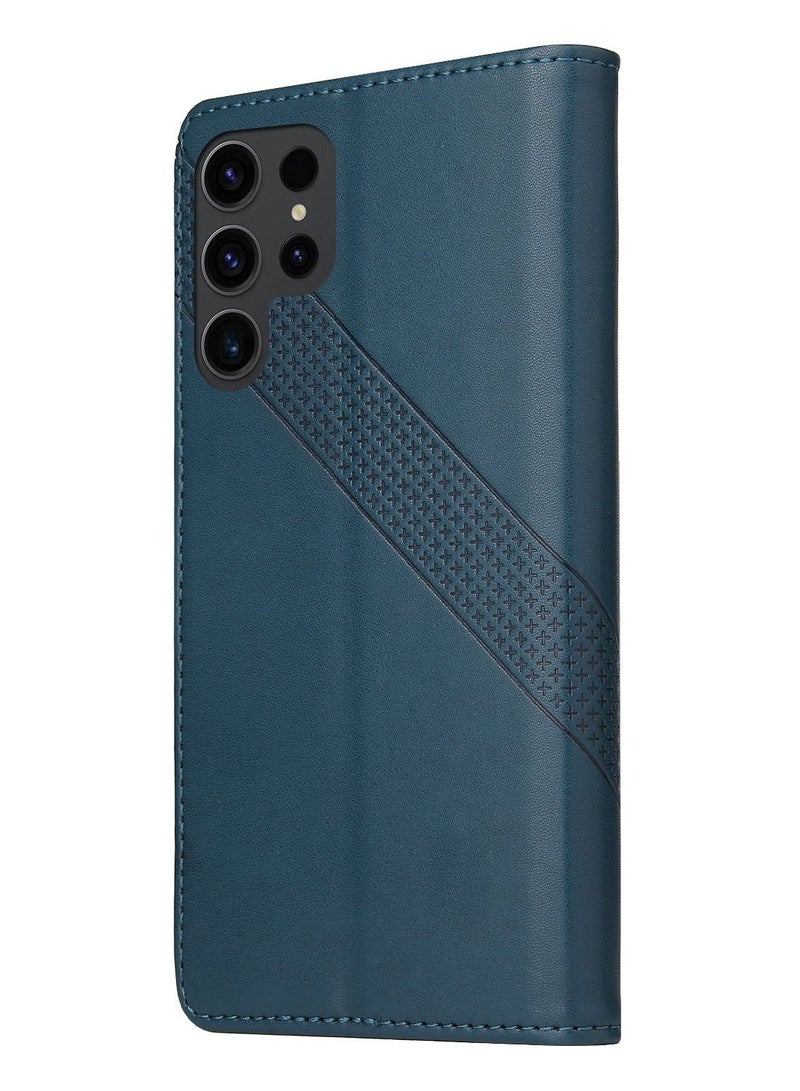 Suteni Flip Cover Card Slots Leather Phone Case for Samsung - Image 1