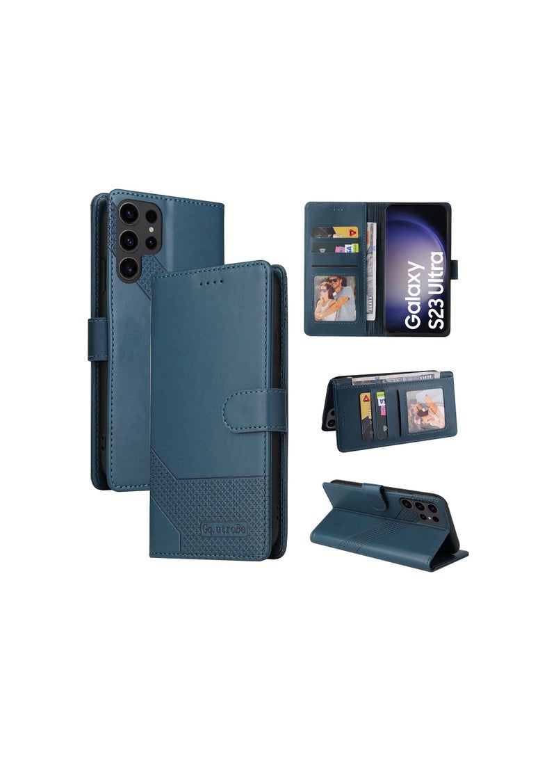 Suteni Flip Cover Card Slots Leather Phone Case for Samsung - Image 3