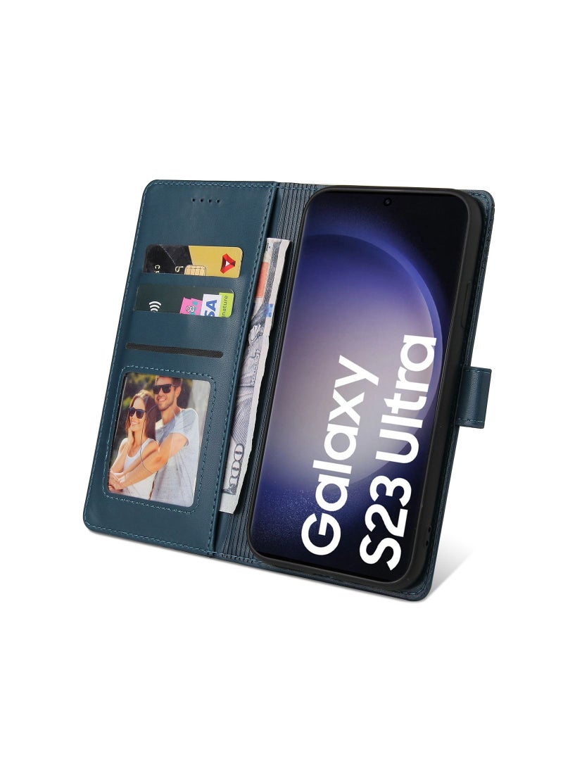 Suteni Flip Cover Card Slots Leather Phone Case for Samsung - Image 2