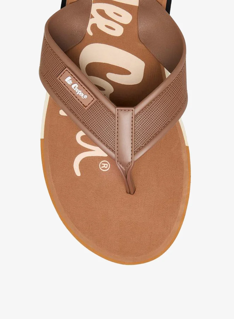 Lee Cooper BEIGE Men Printed Flip Flops for Men | Best Price UAE