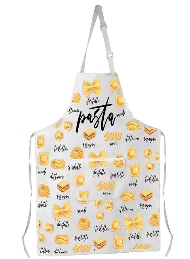 PXTIDY Pasta Kitchen Apron With Pockets Love Eat Italian Pasta Apron Pasta Matching Gift Spaghetti Food lover gift (pasta apron) - Image 2
