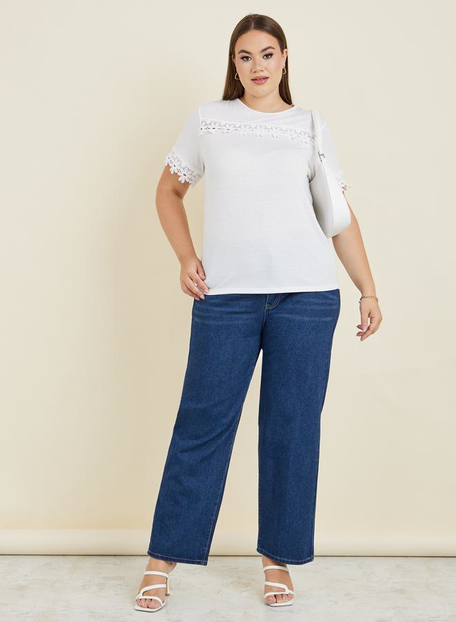 Styli Plus Tapered High Rise Denim Jeans - Image 2