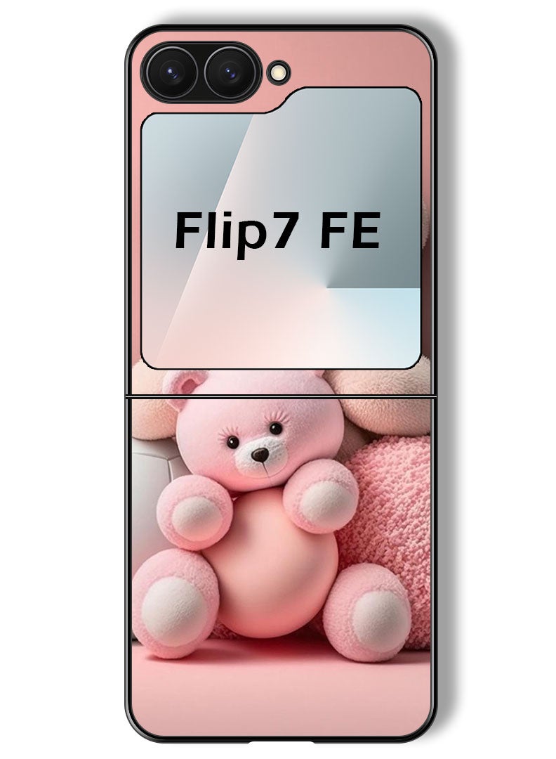 Theodor Case Compatible with Samsung Galaxy Z Flip 7 FE 6.7 Inch Protection Shockproof Bumper Cover Teddies - Image 1