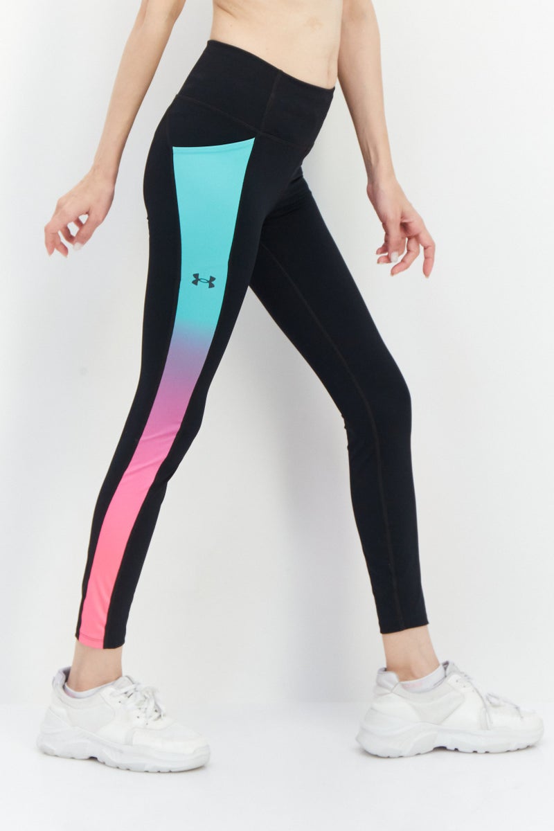 UNDER ARMOUR سراويل رياضية نسائية ضيقة للجري، مجموعة سوداء - Image 4