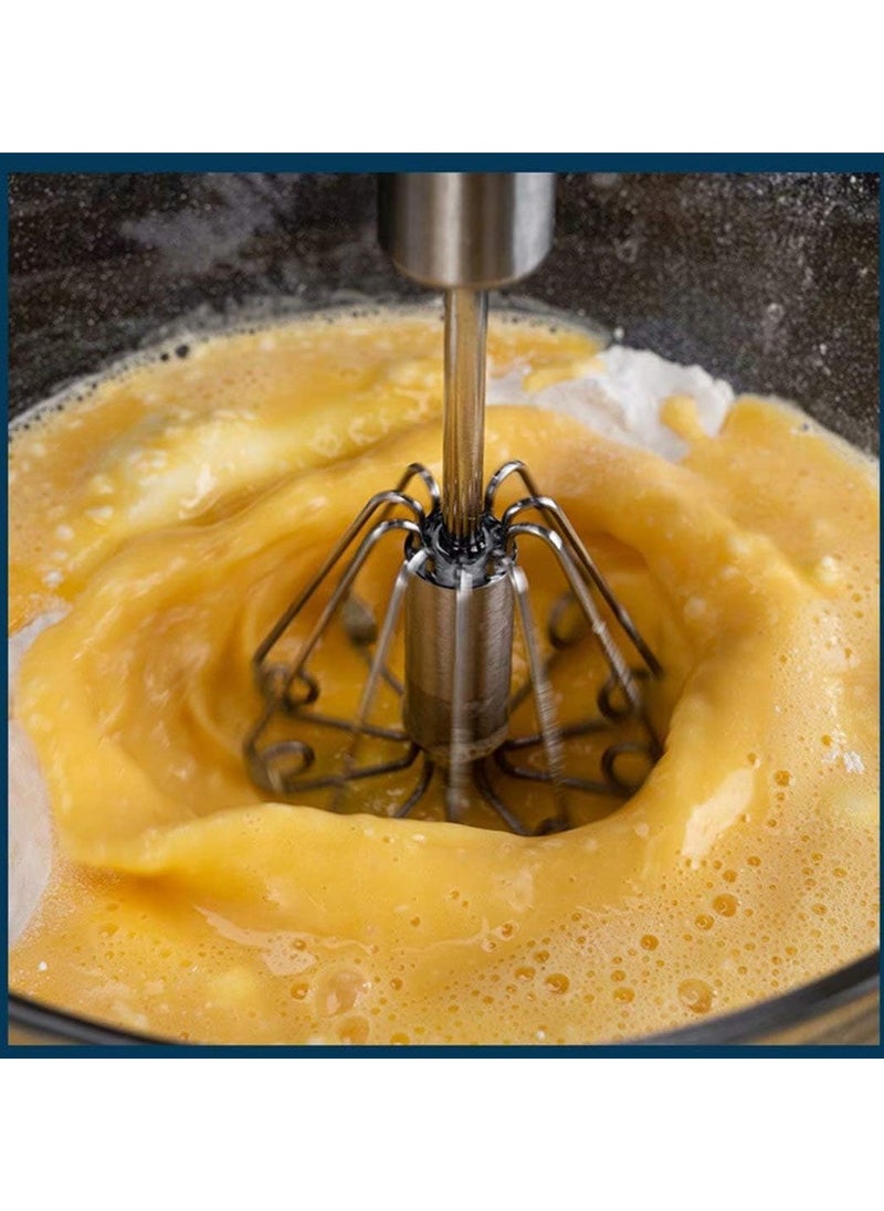 Generic - stainless steel manual egg whisk - silver - Image 1