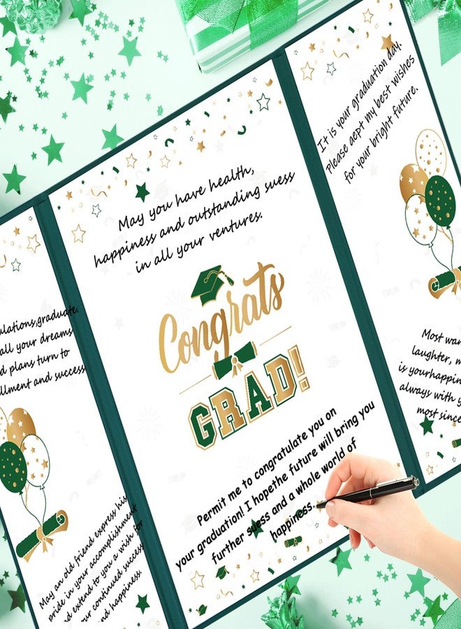 Roetyce Graduation Party Decorations, Gold and Green Graduation Guest Book, Class of 2026 Signature Board, Best Graduation Gifts for Her Him, College Jumbo Congrats Grad Card - Image 4