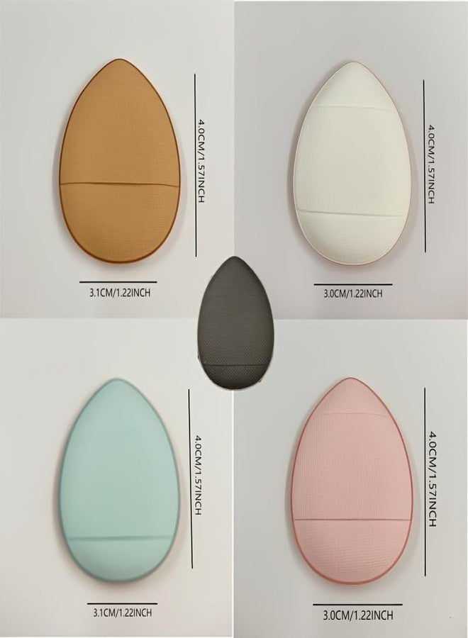 Chronex مجموعة كروينكس 5 قطع من إسفنجات المكياج الصغيرة مع حاوية للكريمات، خافي العيوب والبودرة - Image 4