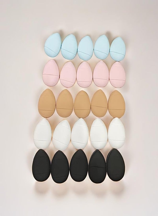 Chronex مجموعة كروينكس 5 قطع من إسفنجات المكياج الصغيرة مع حاوية للكريمات، خافي العيوب والبودرة - Image 1