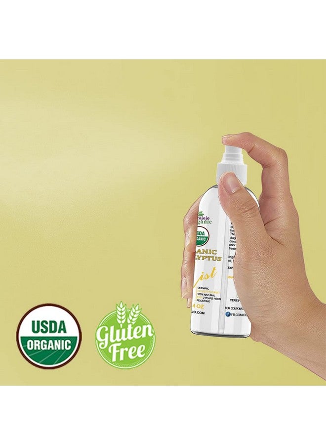 دي آر جو لاب رذاذ الأوكالبتوس العضوي للعناية بالبشرة، 118 مل، ترطيب البشرة الحساسة والجافة، معتمد من وزارة الزراعة الأمريكية، 100% زيت عطري نقي ورذاذ جليسرين - Image 3
