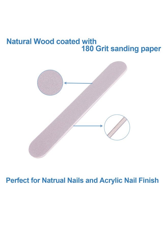 GigaGround Mini Nail Files Bulk (100 Pcs) Double Sided Emery Board Nail File For Nature Nails Manicure Tool Set Disposable Colorful Nail File For Home Salon Use Travel Size Men Women Kids Wood Board - Image 4