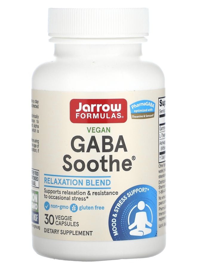 jarrow formulas GABA Soothe 30 Veggie Capsules