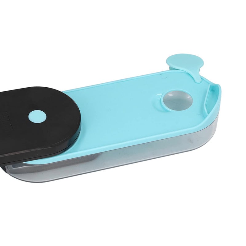Foldable Dog Water Bottle With Lanyard Travel Bowl Dispenser For Walking Hiking Blue - Image 5