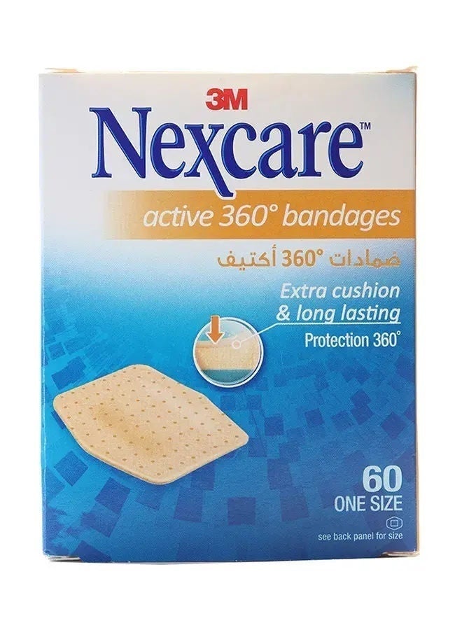 3M Nexcare Active 360 Degree Bandage, 60 Pcs