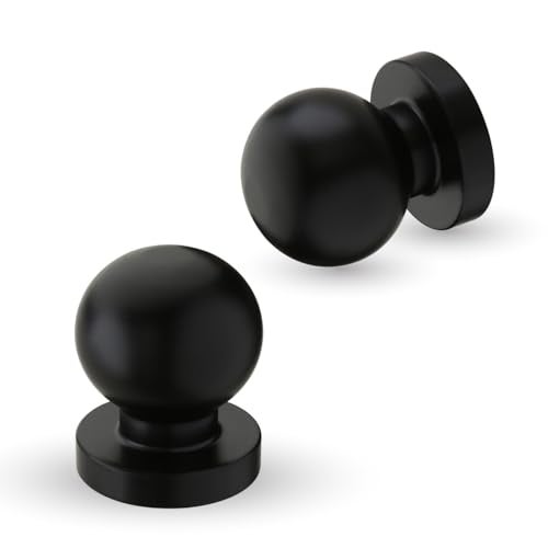 LAPO 3 Piece Drawer Knobs for Home & Office – Durable and Elegant Stainless Steel Door Knob for Cabinets, Cupboards & Dressers (Black Finish) - Image 1