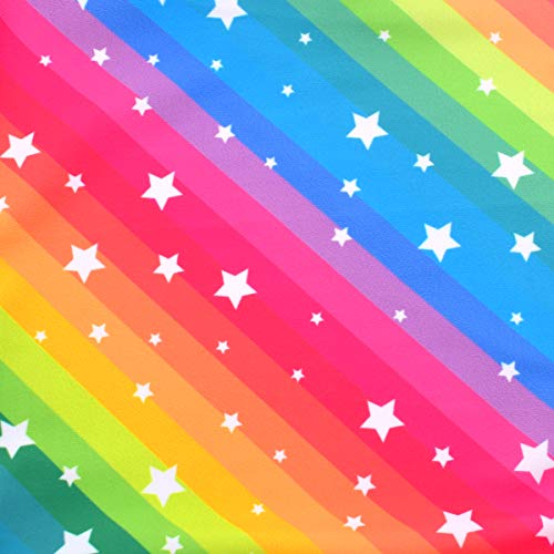 HONISEN Big Girls One Pieces Swimsuit Cute Swimwear Bathing Suits Rainbow 7T - Image 4