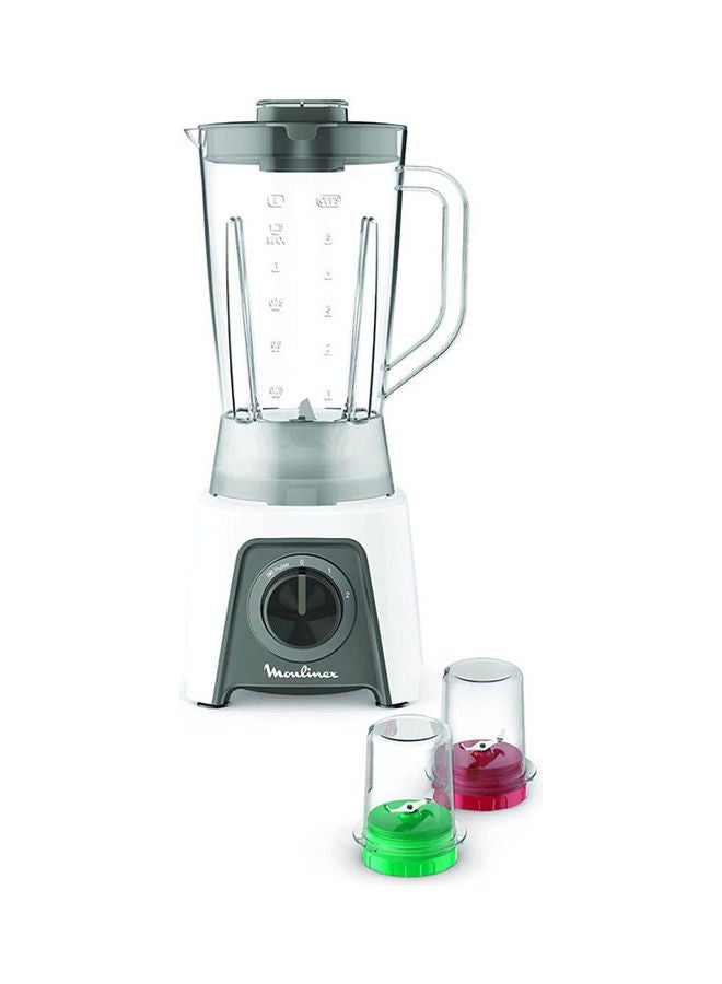 Moulinex Blendeo Plus with Grinder and Grater, 1.5 Liter 400 W LM2C31EG white - Image 1