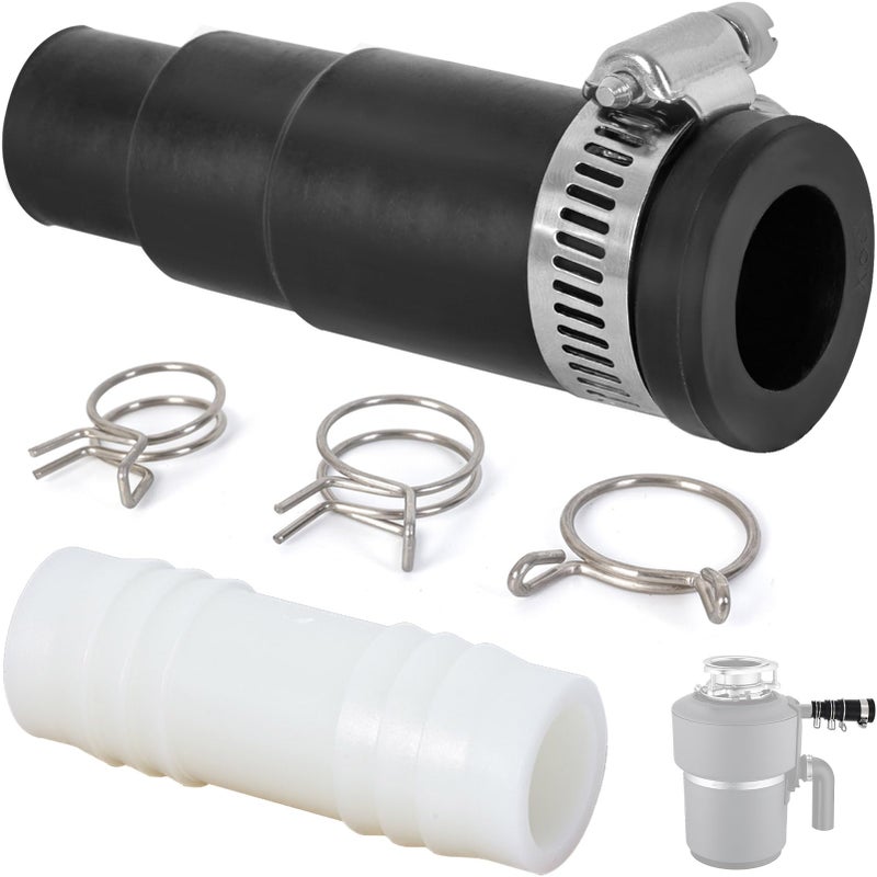 Dishwasher Drain Hose Adapter Compatible with Insinkerator Garbage Disposals,Juvaeny 1 Set Dishwasher Drain and Disposal Connector Kit - Image 1