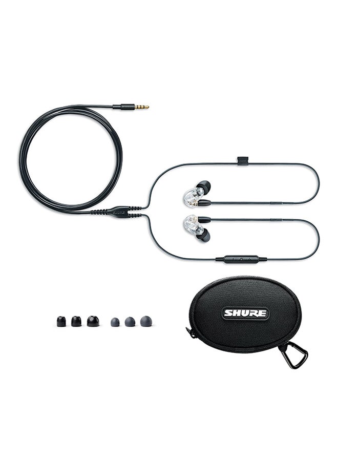 Shure In-Ear Earphones With Mic Clear/Black - Image 2