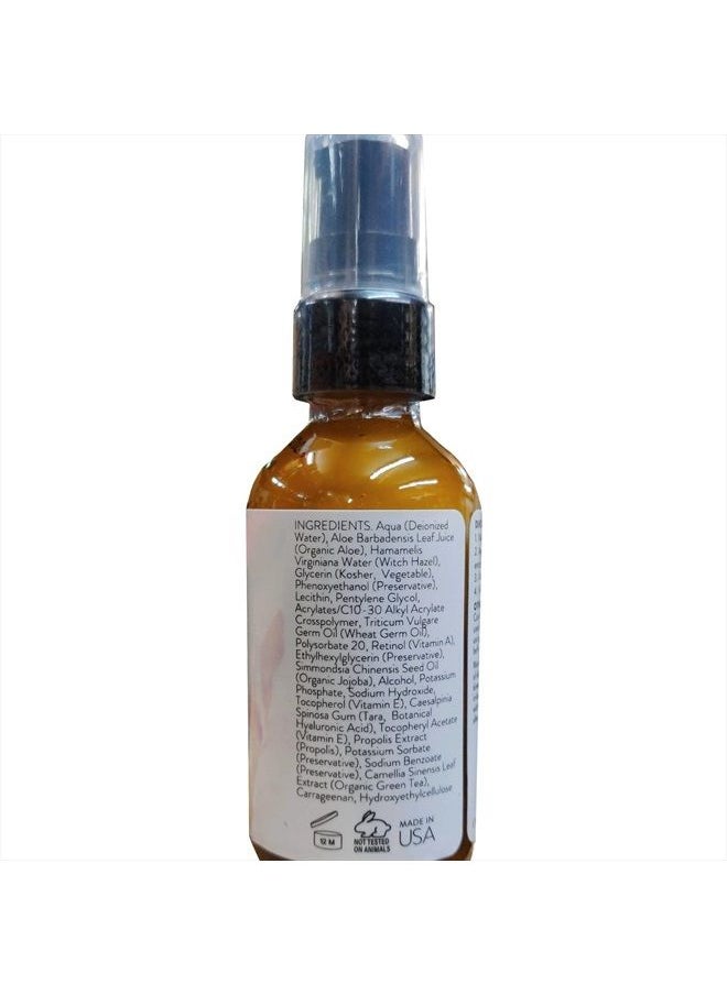 Eva Naturals - Retinol Serum for Face with Hyaluronic Acid, Vitamin E & Organic Aloe - Retinol Face Serum that Reduce Wrinkles, Fine Lines & Dark Spots - Vitamin A, Anti Aging Serum (Double Sized 2oz Bo - Image 1