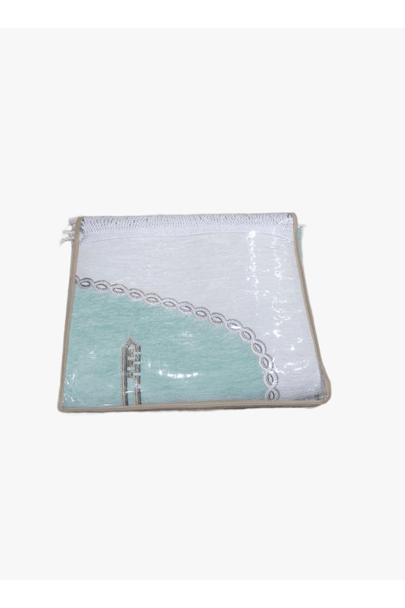 طقم سجاده صلاه  مع شرشف صلاه مفتوح لف(جلال صلاة) قماش بارد - Image 3