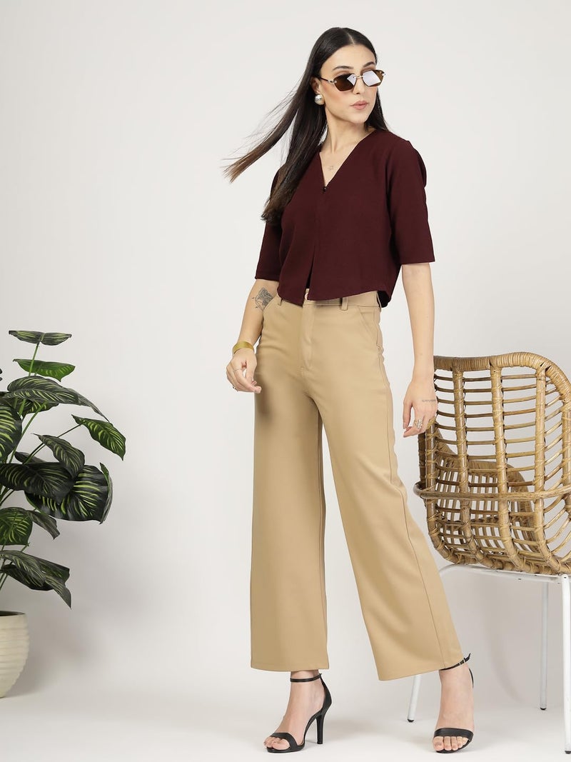 Style Quotient Women Maroon Knit Shrug - Image 5