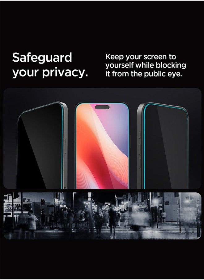 Lemon 1 PACK GLAStR EZ Fit iPhone 16 Pro Max PRIVACY Screen Protector Premium Tempered Glass with Auto Align Technology  - Image 5