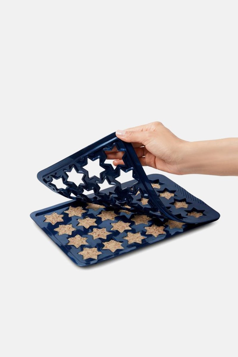 Tchibo Cinnamon Star Baking Mat, Navy  - Image 2