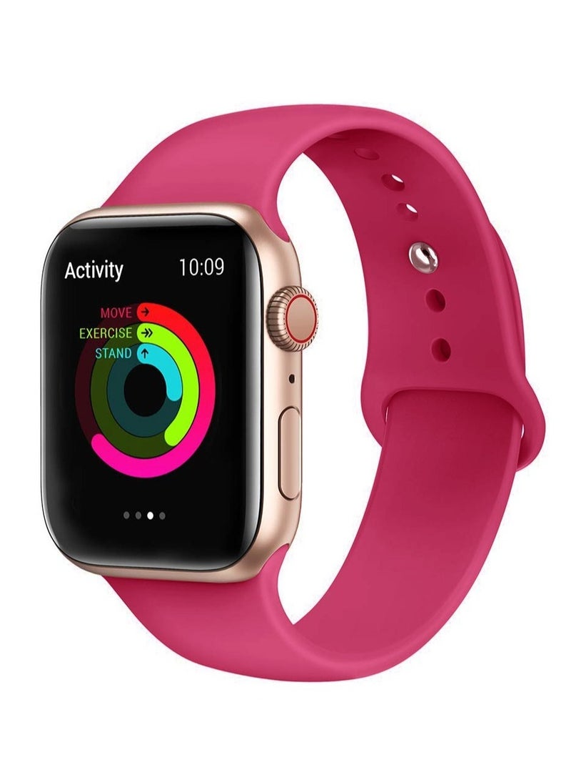 ELTRAZONE Soft Silicone Fitness Replacement Wristband Strap For Apple iWatch Band Series 6/5/4/3/2/1/SE 42-44mm - Image 1