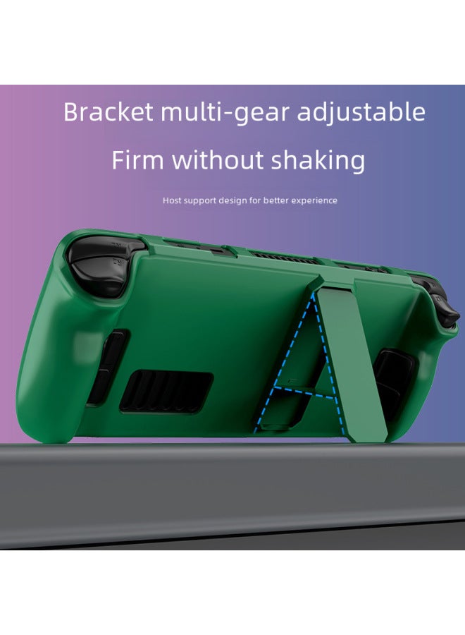 general Colorful Protective Shell Skin-friendly Texture Pc Material Cover Stand Gaming Console Accessories For Steam Deck-Product Color:Steam Deck/Steam Deck Oled-Model:Dark Purple - Image 4