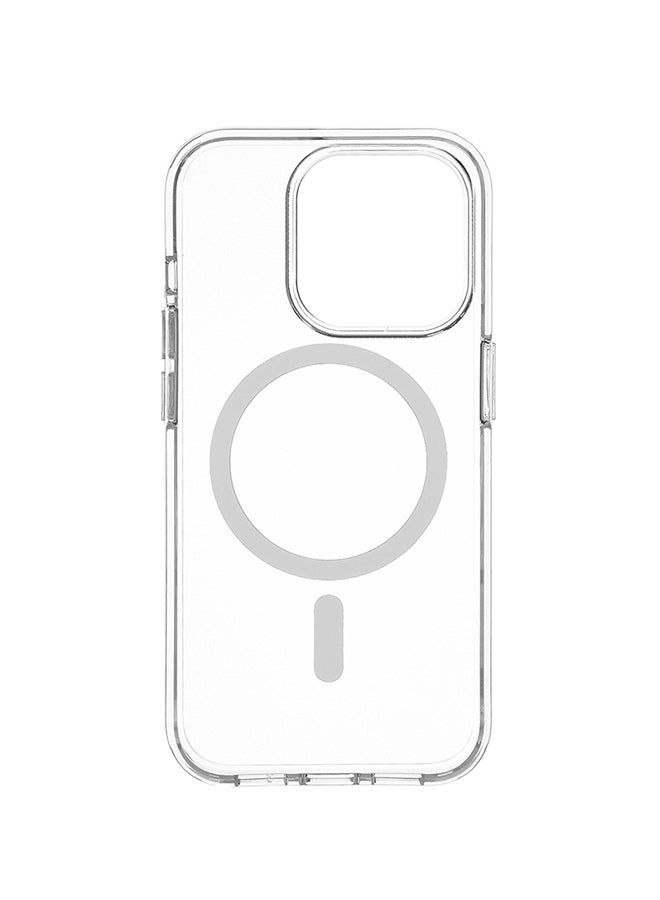 DBRAMANTE1928 جراب MagSafe شفاف لهاتف iPhone 15 Pro باللون الأبيض - Image 3